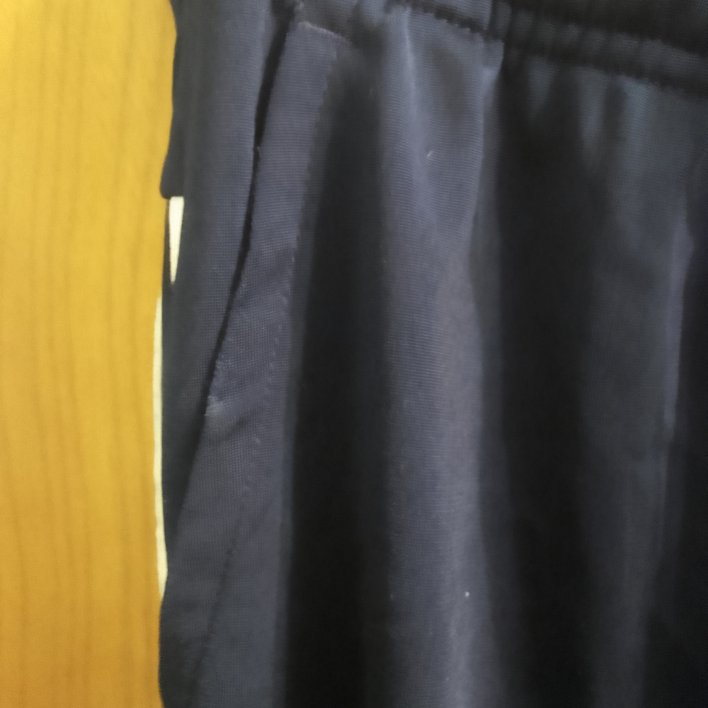 Adidas Navy Track Pants with White Stripes - Picture 4 of 16